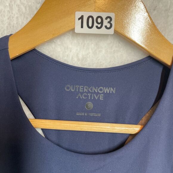 Outerknown Active Tank Top S Navy Blue Recycled Nylon Stretchy Performance - Picture 4 of 9